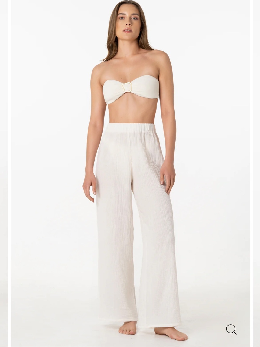 Vai Swim Molly Pants Crinkled Gauze Organic Cotton Beach Pants